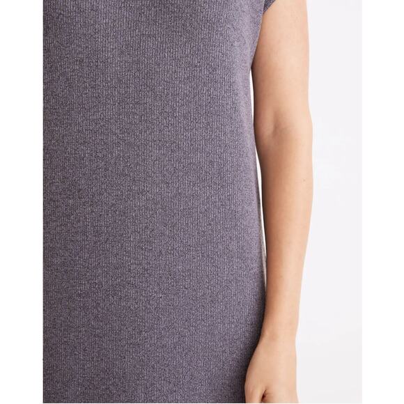 Madewell Ribbed Knit Tee Midi Shirt Dress Medium Casual Relaxed Fit Comfort - Picture 4 of 10